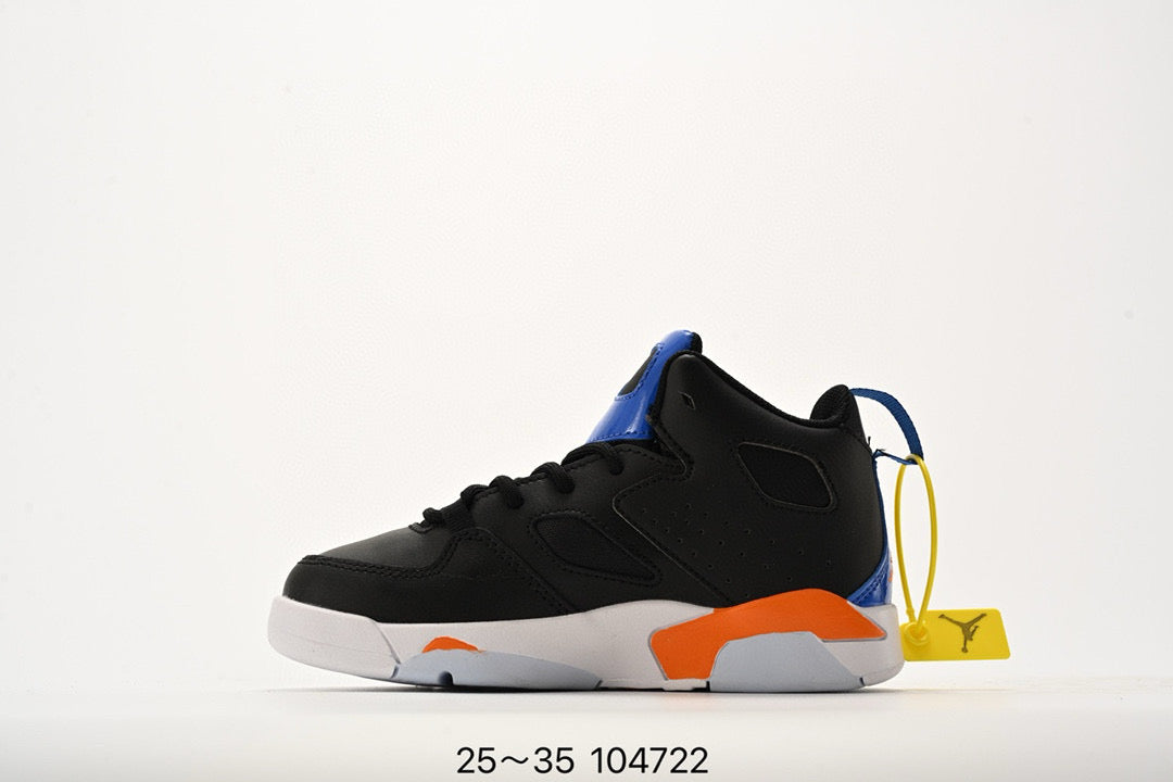 Jordan Fltclb91 series basketball shoes" black, orange, blue"