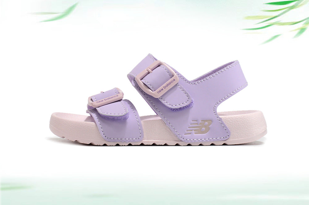 G version of Birkenstock Velcro sandals for children" purple"