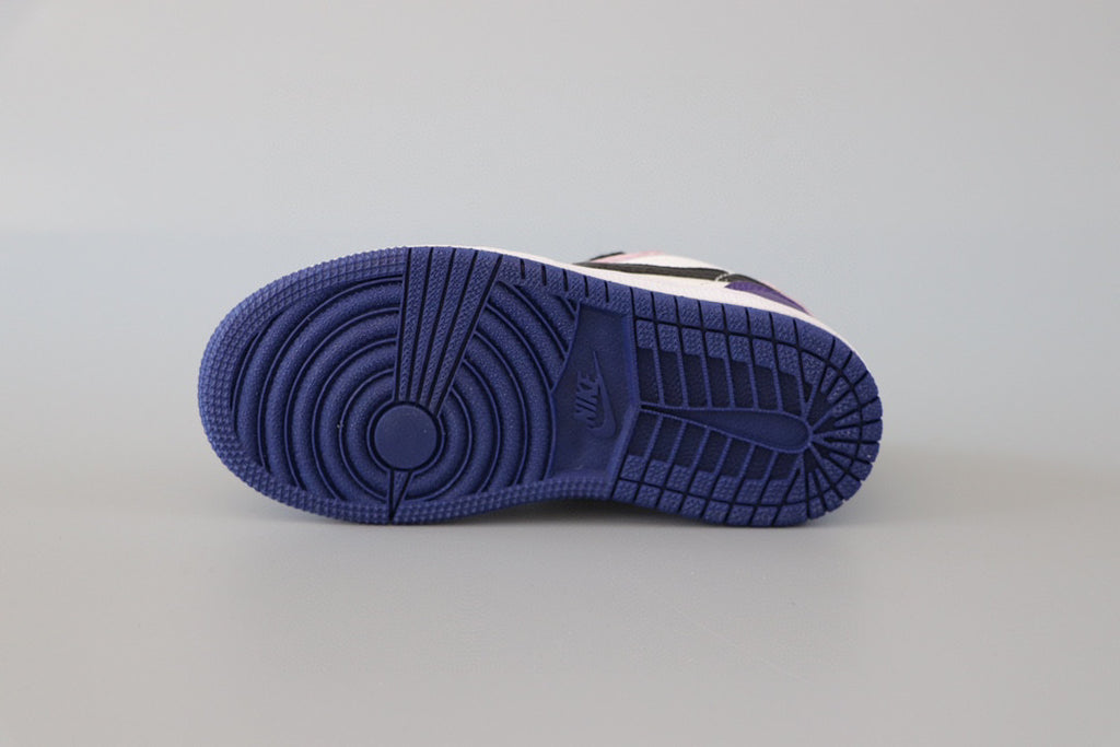 Joe 1 original low-top sneakers" White, black, purple"