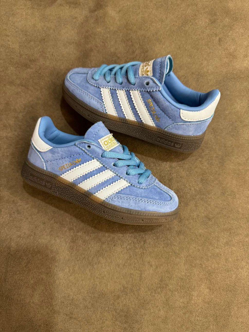 Adidas training 3 generation pig leather children's shoes" blue"