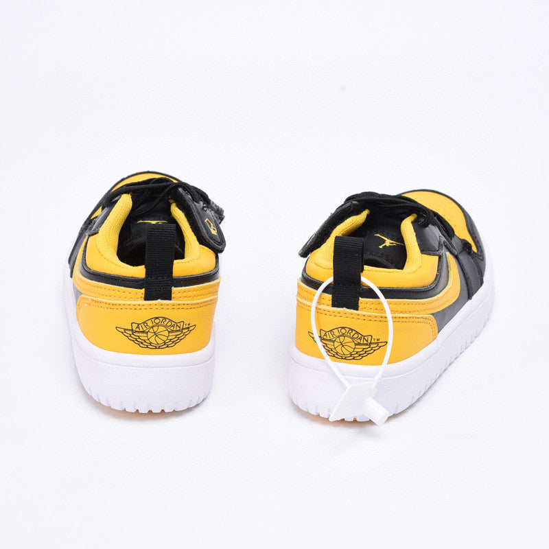 Joe 1 magic buckle children's shoes" black, yellow"