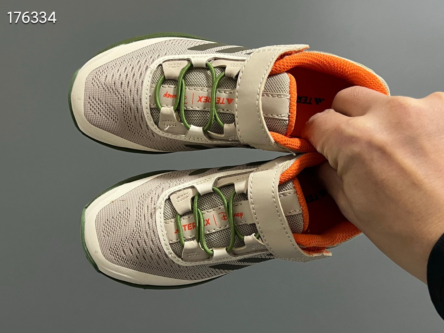 AD Lego joint outdoor lightweight children's sports shoes" gray, green"