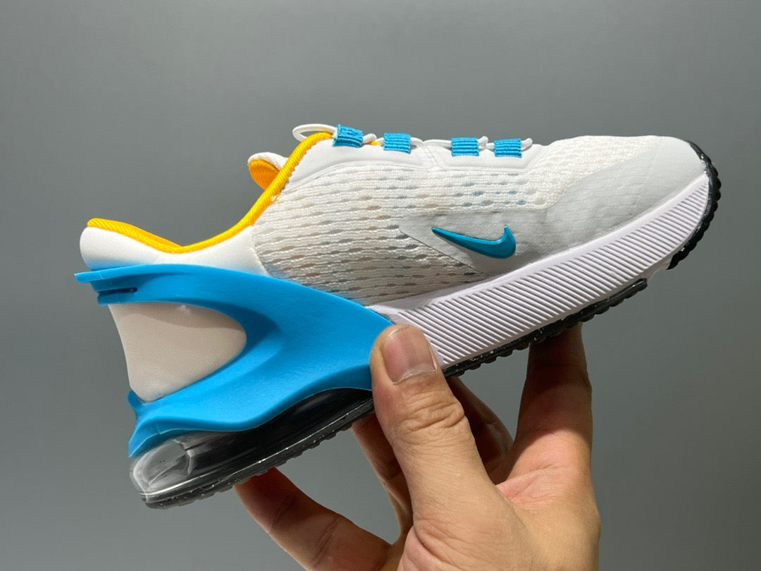 Nike 270 third generation elastic band air cushion children's shoes" white, blue"