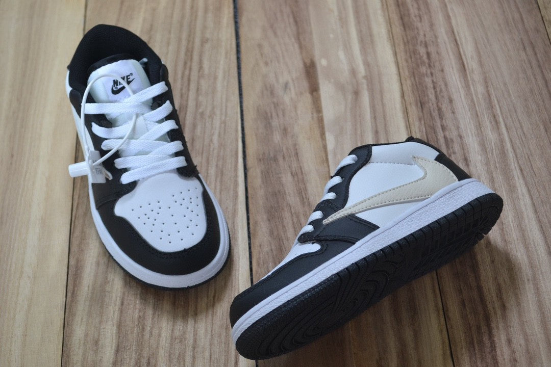 Qiaoyi low-top shoelaces" white, black"
