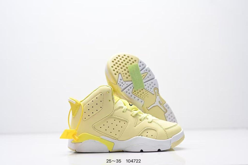 Joe 6 split leather children's shoes "yellow"