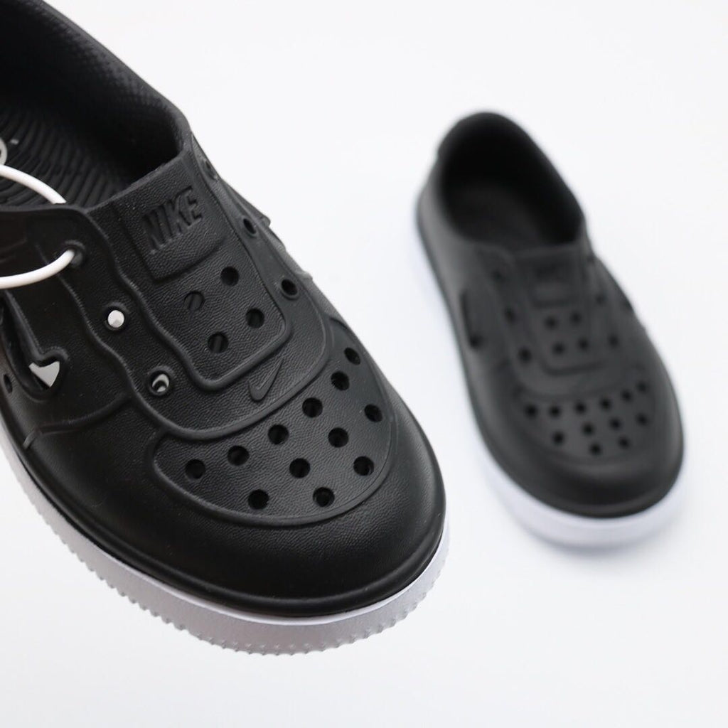 Nike Air Force Hole Shoes Beach Sandals" black"