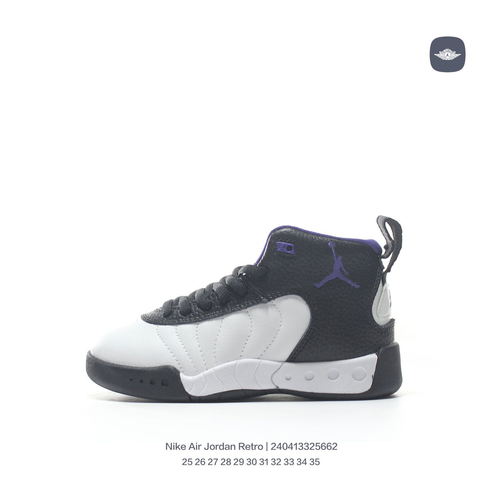Jordan Retro-combat basketball shoes " black, white"