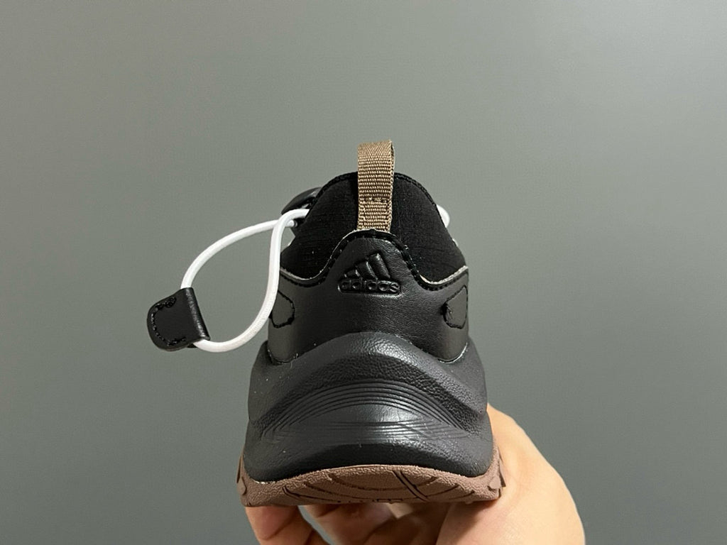 Adidas new elastic buckle children's shoes" white, brown, black"