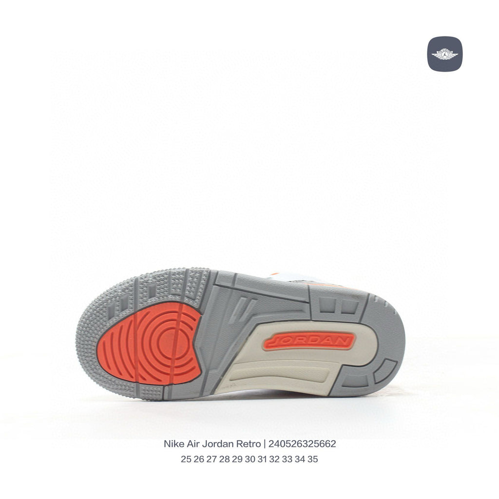 Joe 3" white, cream, orange"