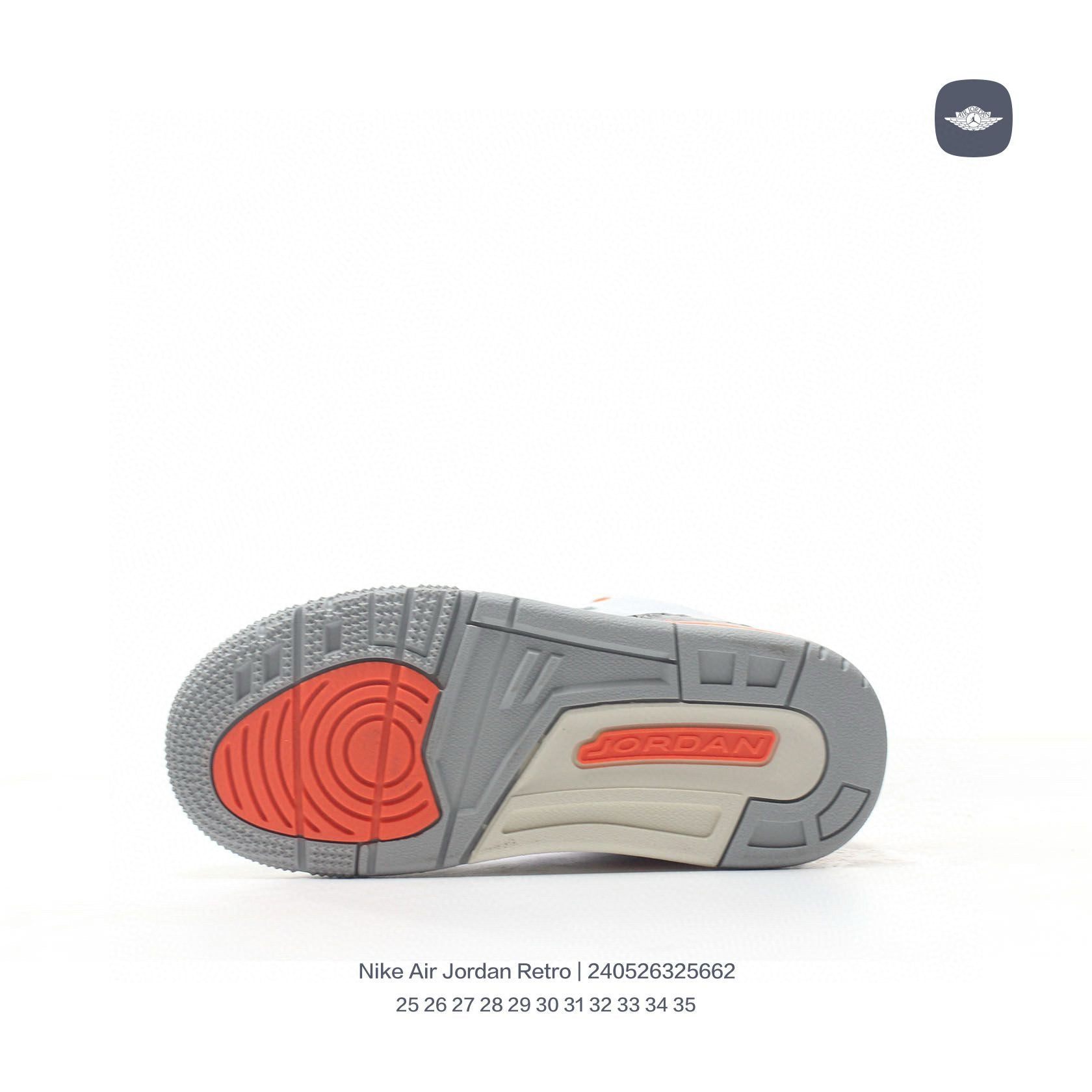 Joe 3" white, cream, orange"