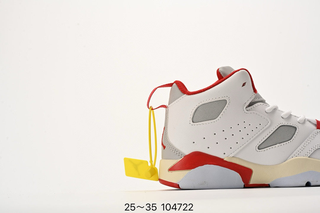 Jordan Fltclb91 series basketball shoes" white, red, cream"
