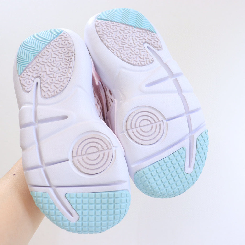 Nike Little UFO Large Mesh Velcro Children's Shoes" light pink"