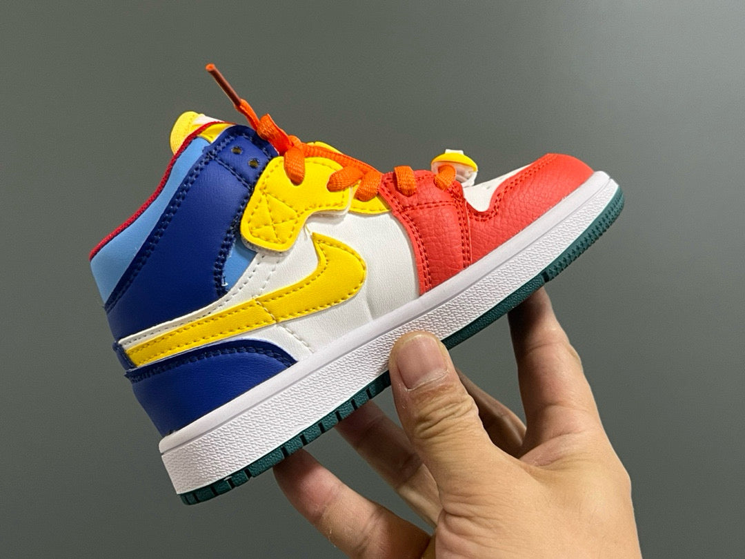 Qiao Yi Zhongbang cartoon funny bug Velcro sneakers"  red, yellow, white, black, turquoise"
