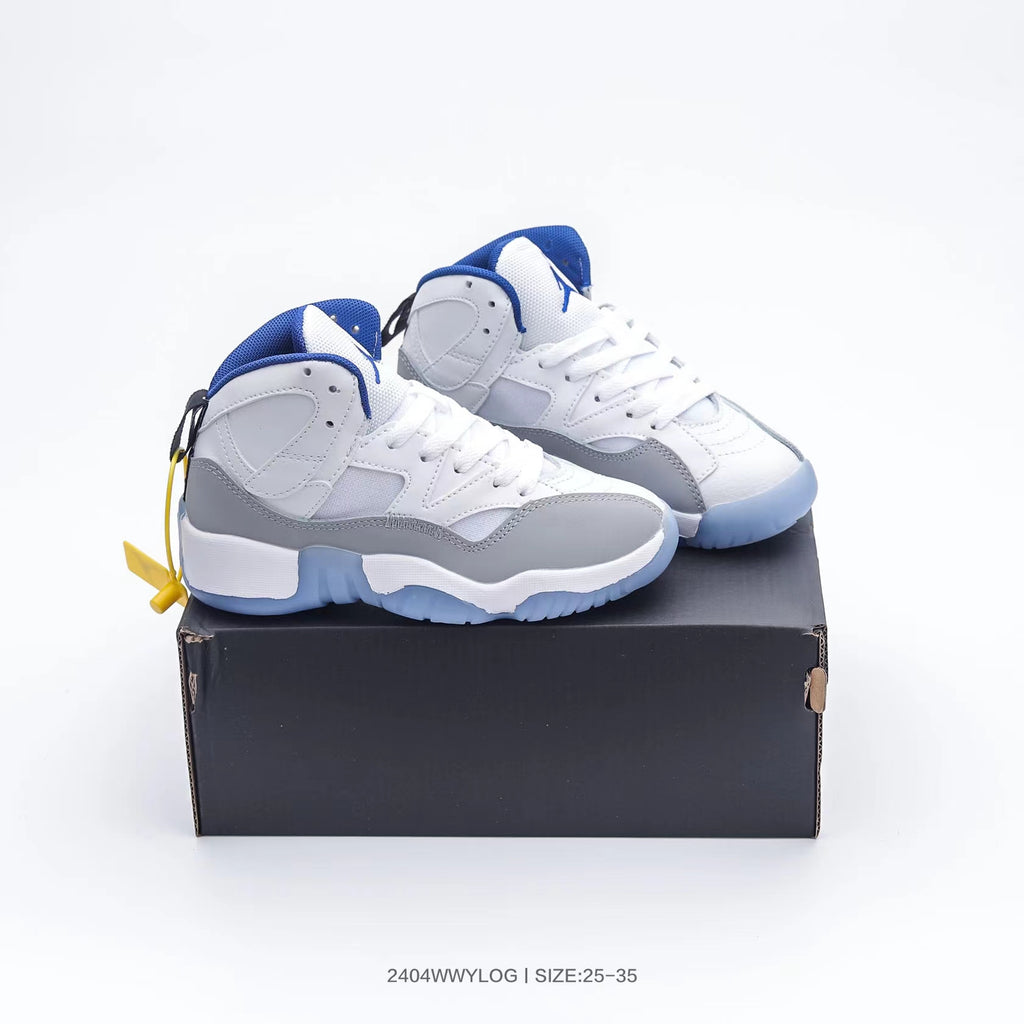 Jordan 612 series" white, grey, blue"