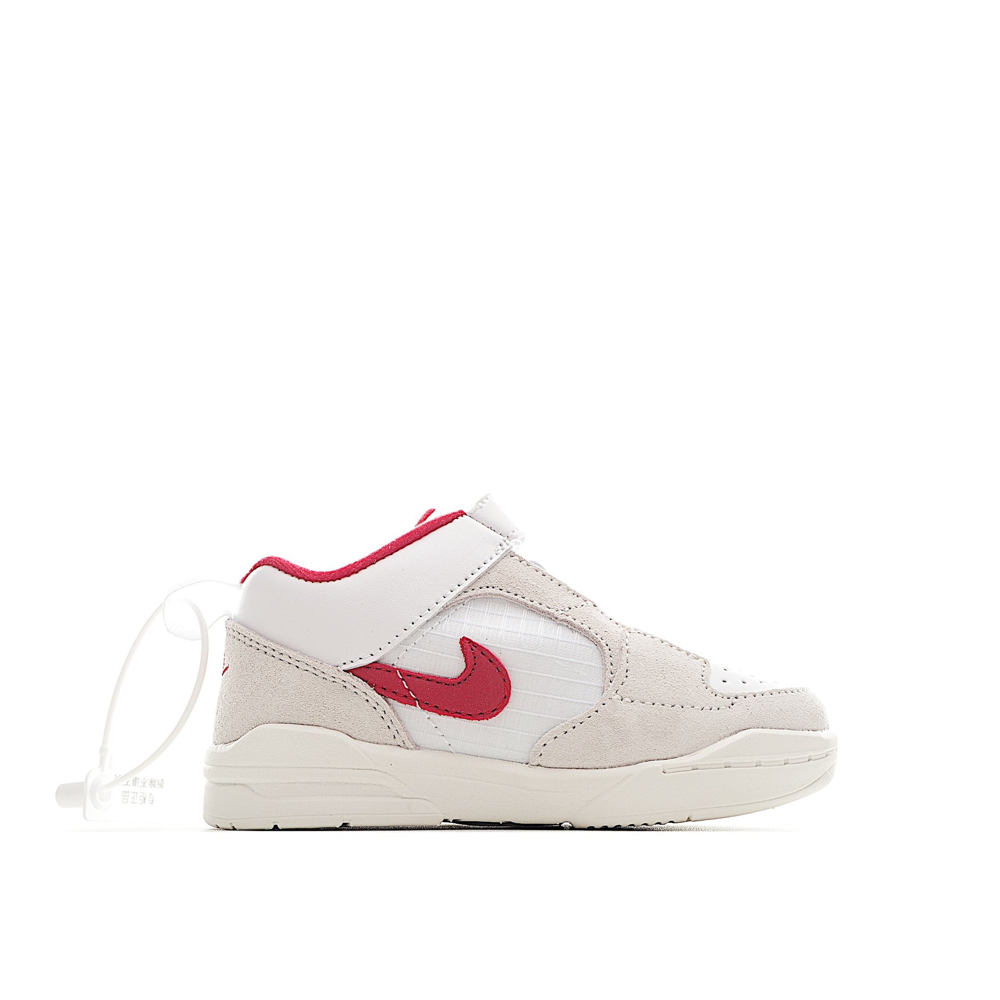 NK Jordan 90 children's casual shoes" light gray, red"