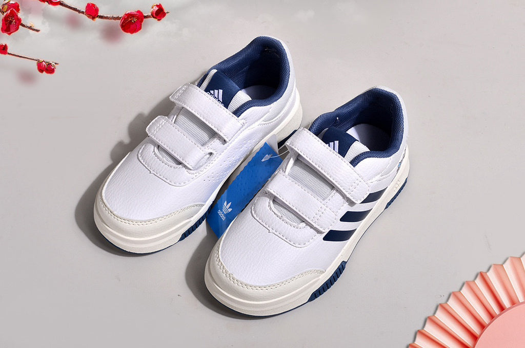 Adidas Velcro Sneakers" white, navy, cream"