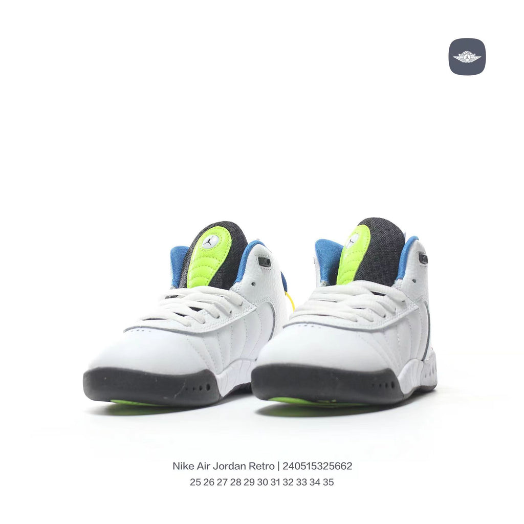 Jordan Retro-combat basketball shoes " white, gray"