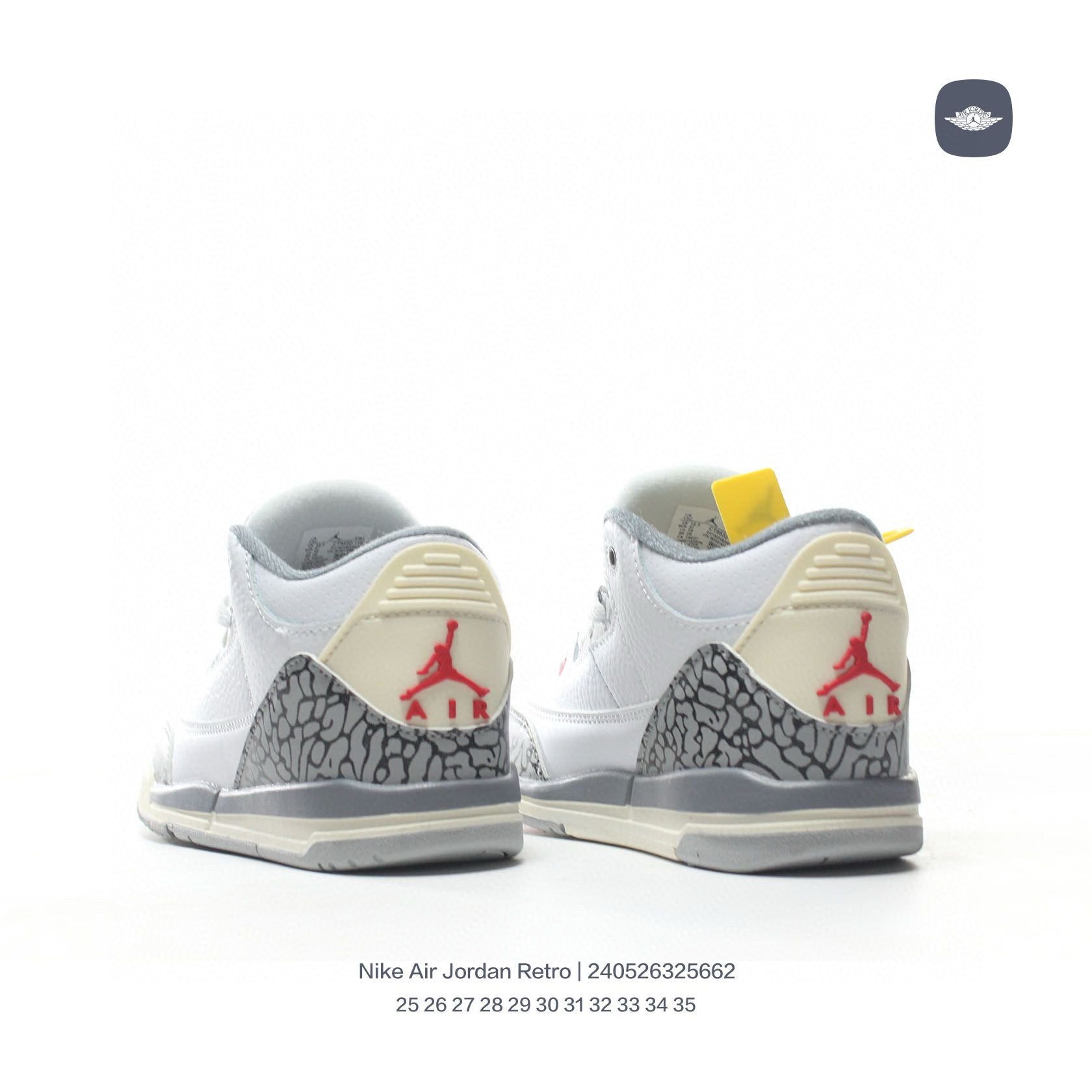 Joe 3" white, cream"