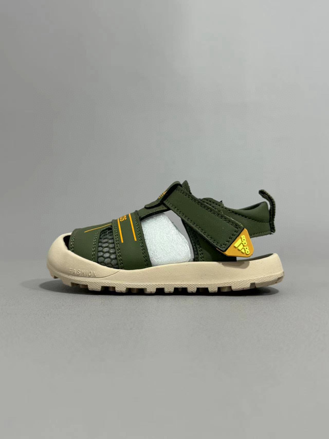 Adidas hollow Velcro sandals" Dark green"