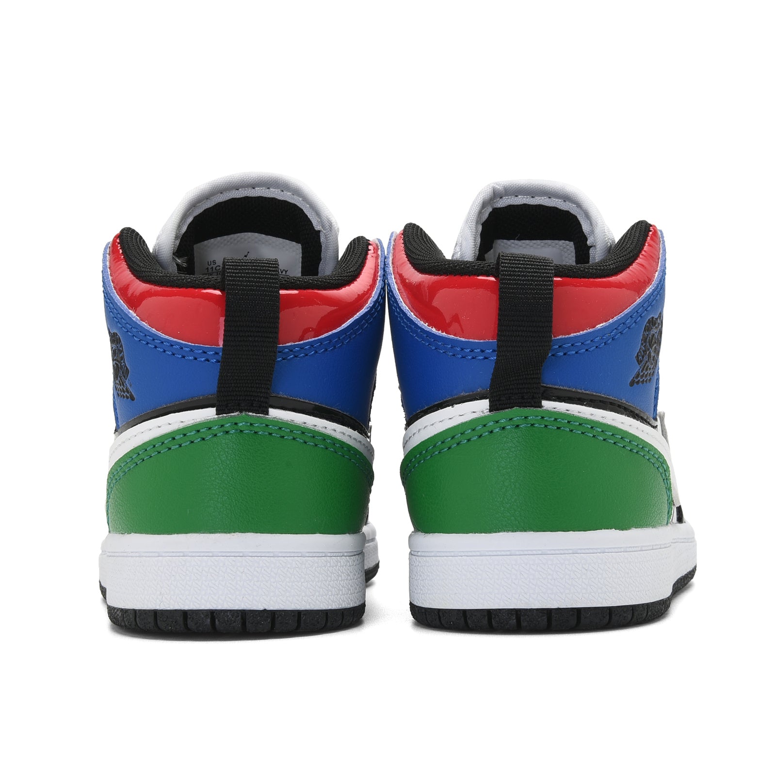 AJ-112" black, blue, green"