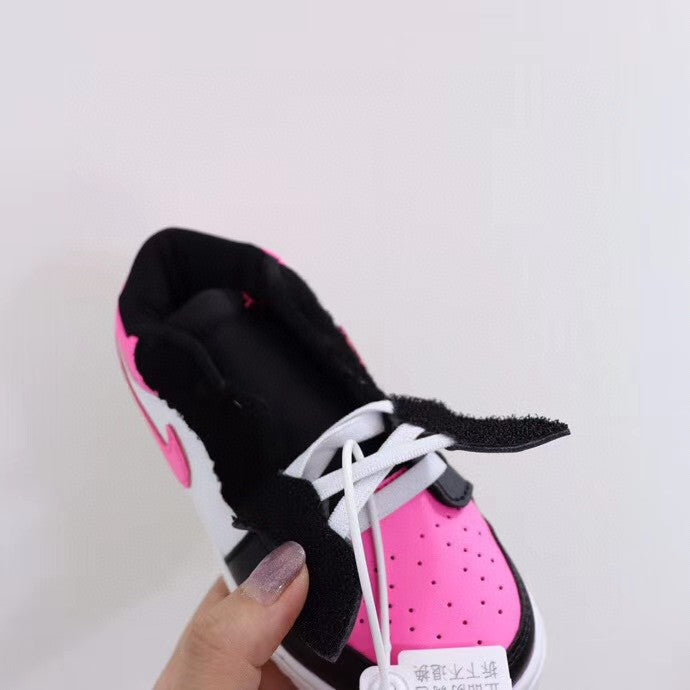 Jordan low top elastic band" white, black, pink"