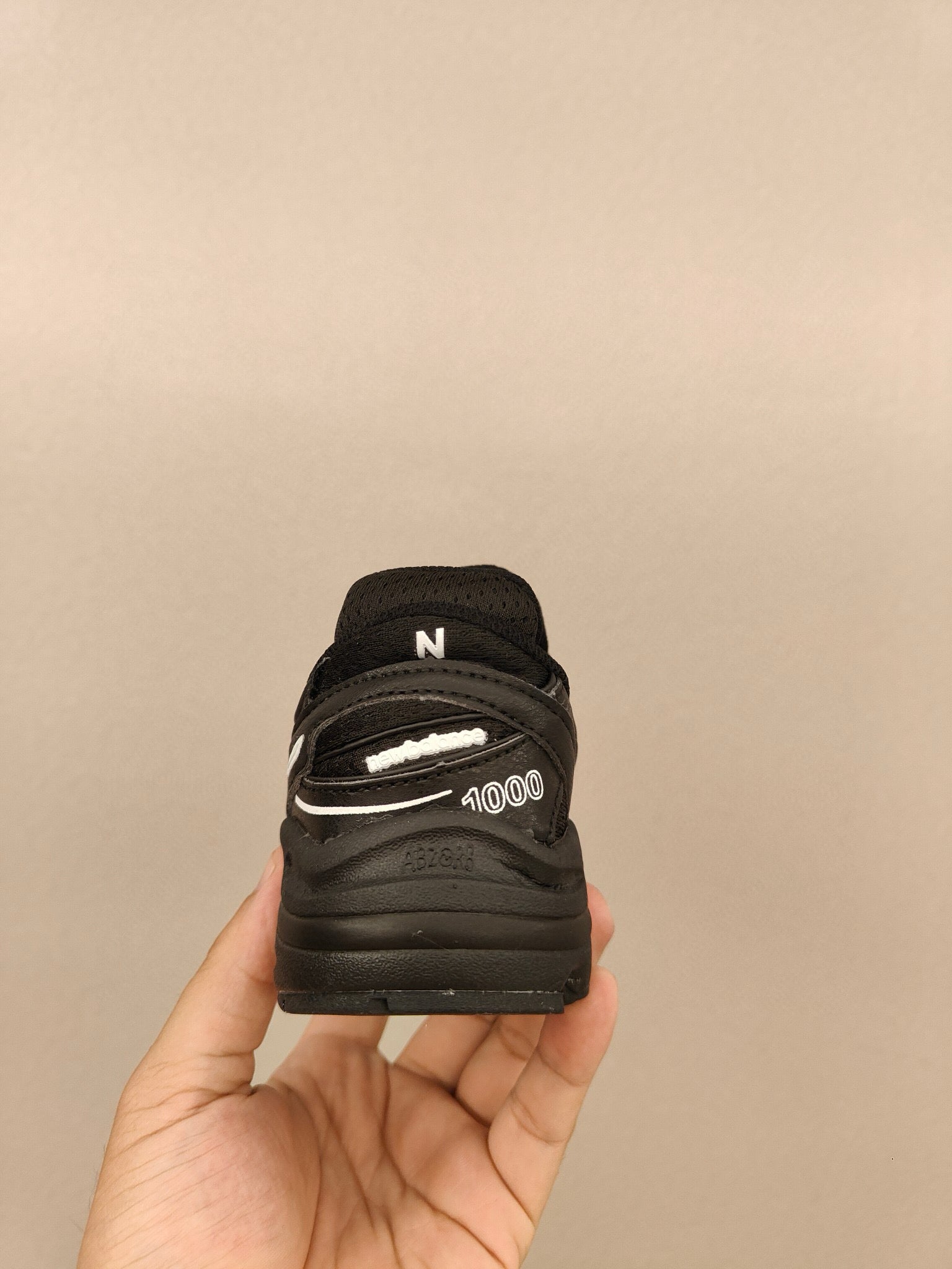 NB1000 lace-up children's shoes" black"
