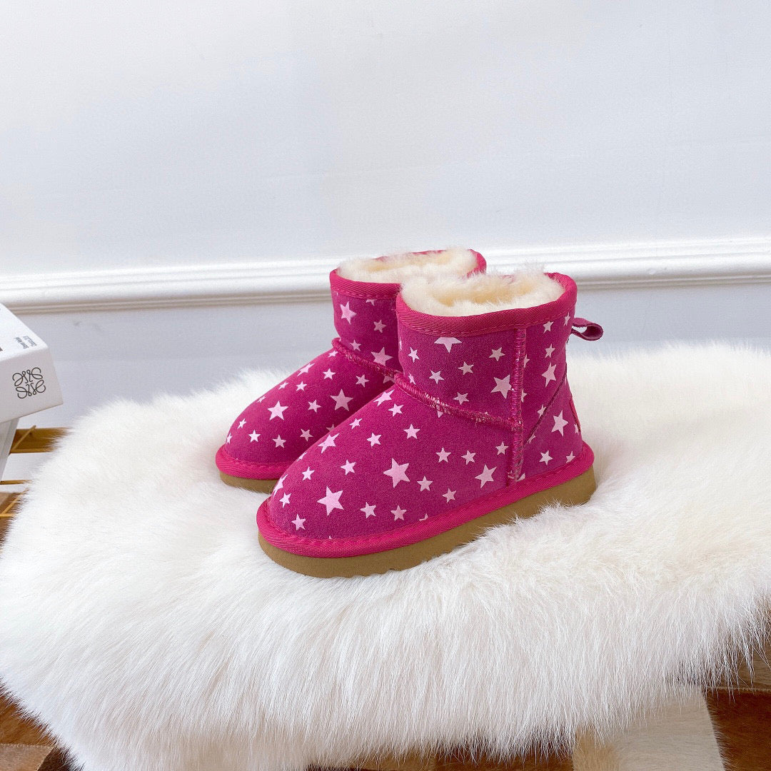 UGG5854 luminous little star children's shoes"fuchsia "