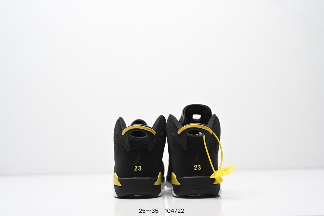 Joe 6 split leather children's shoes "black, yellow"