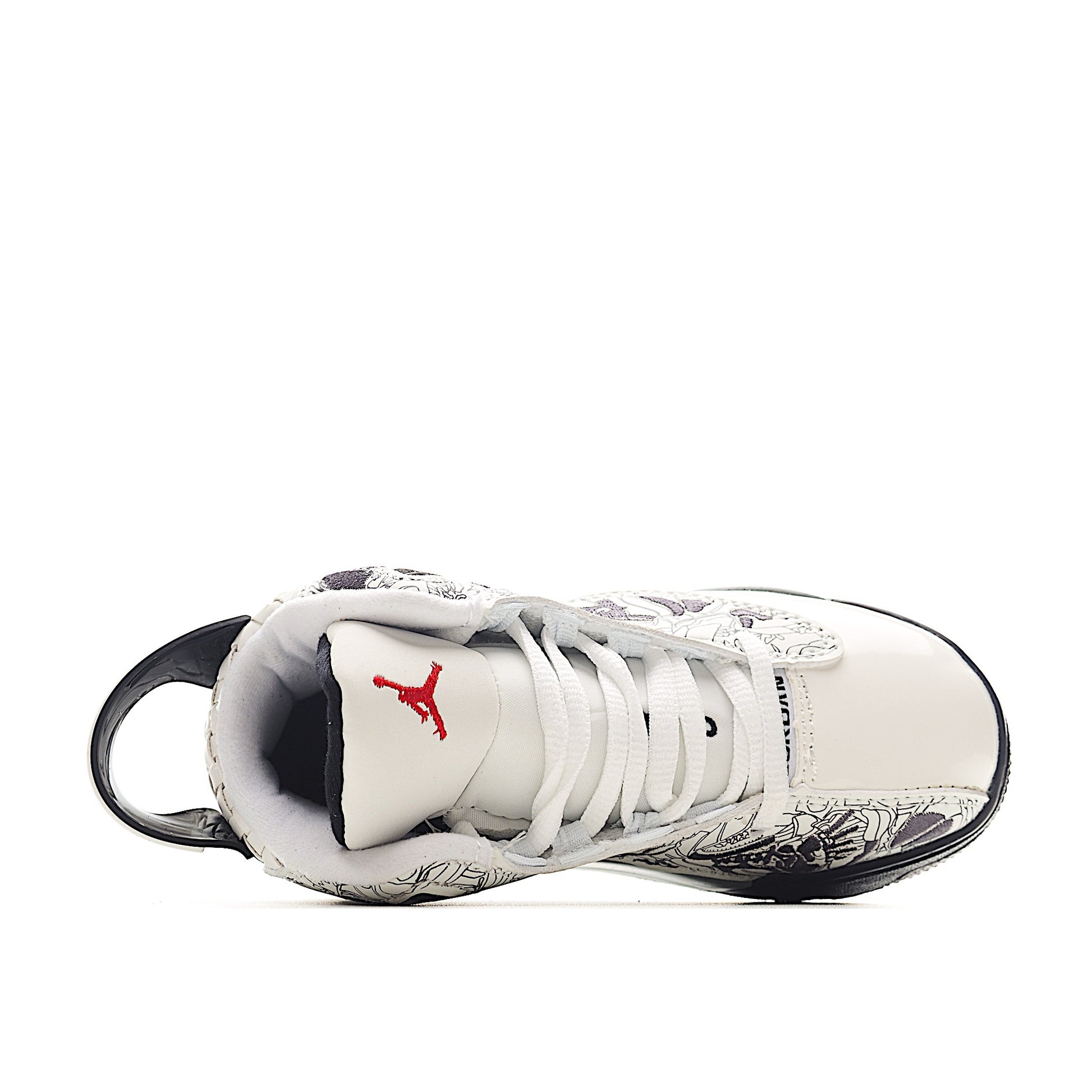 Jordan Zero Lace-Up Basketball Shoes for Kids" gray, crea, white"