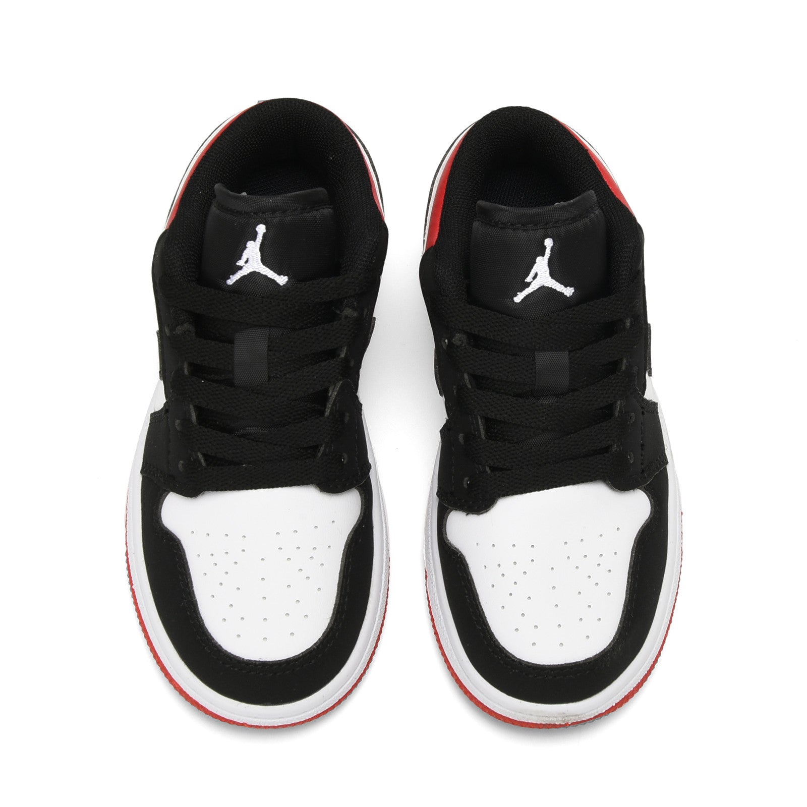 Qiaoyi low-top shoelaces" white, black, red"