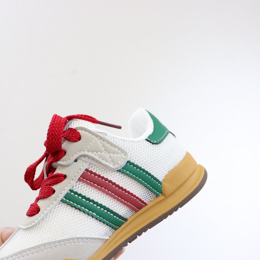 Adidas training hollow mesh panel shoes" white"