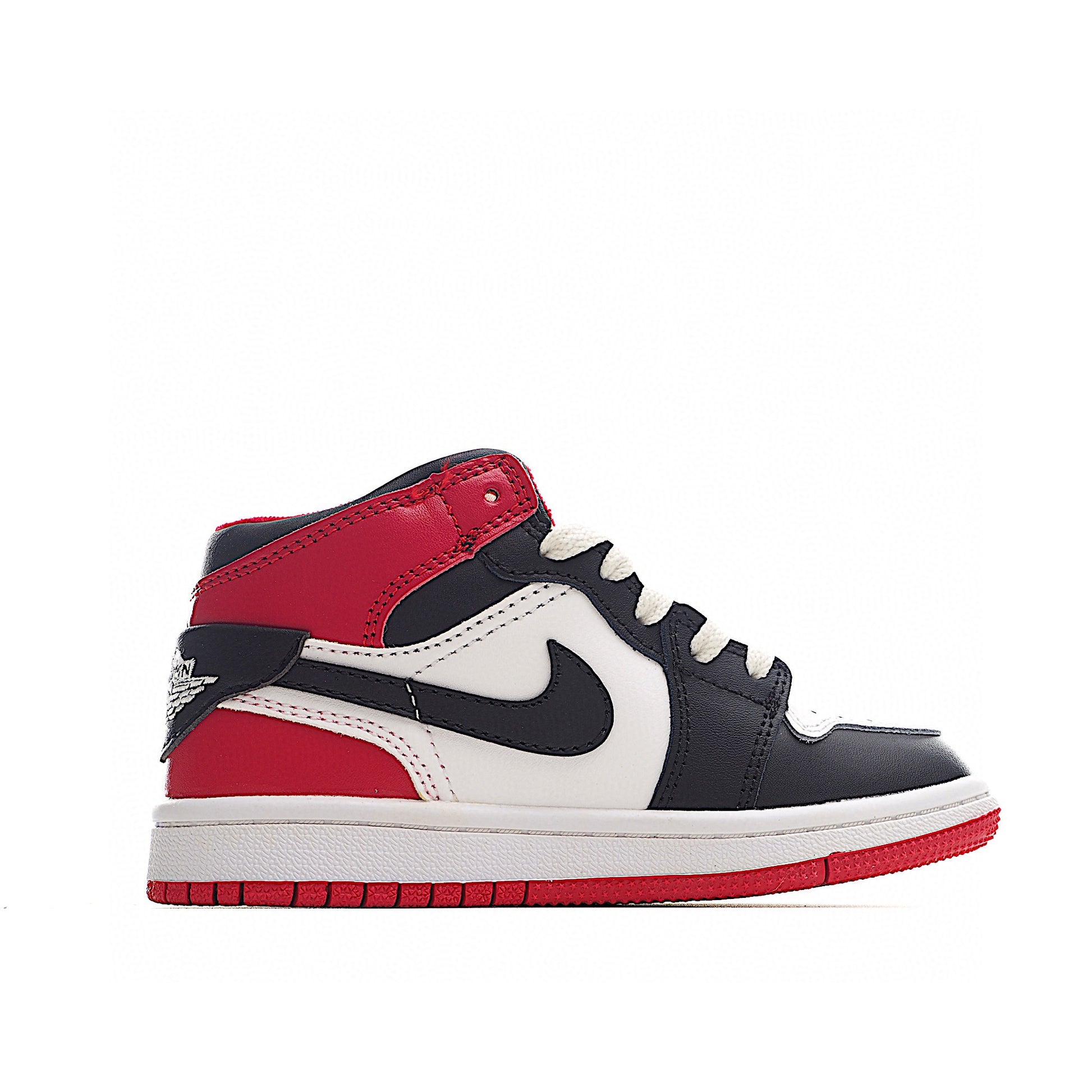 Joe 1 high top stitching joint model" white, black, red"