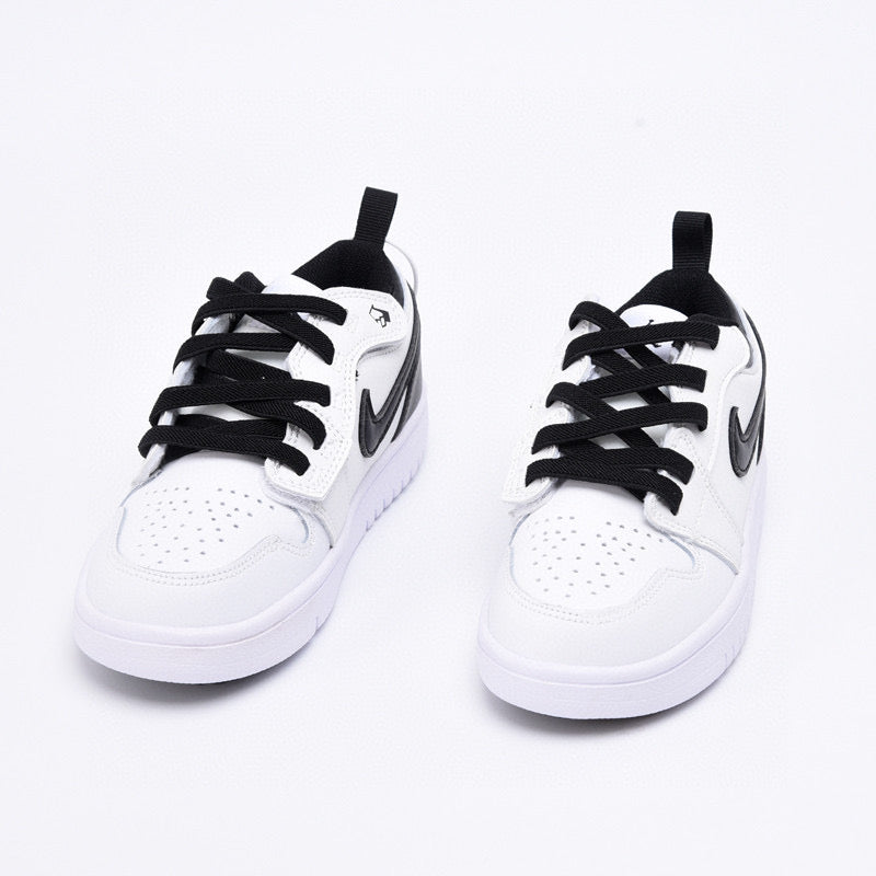 Joe 1 magic buckle children's shoes" white, black"