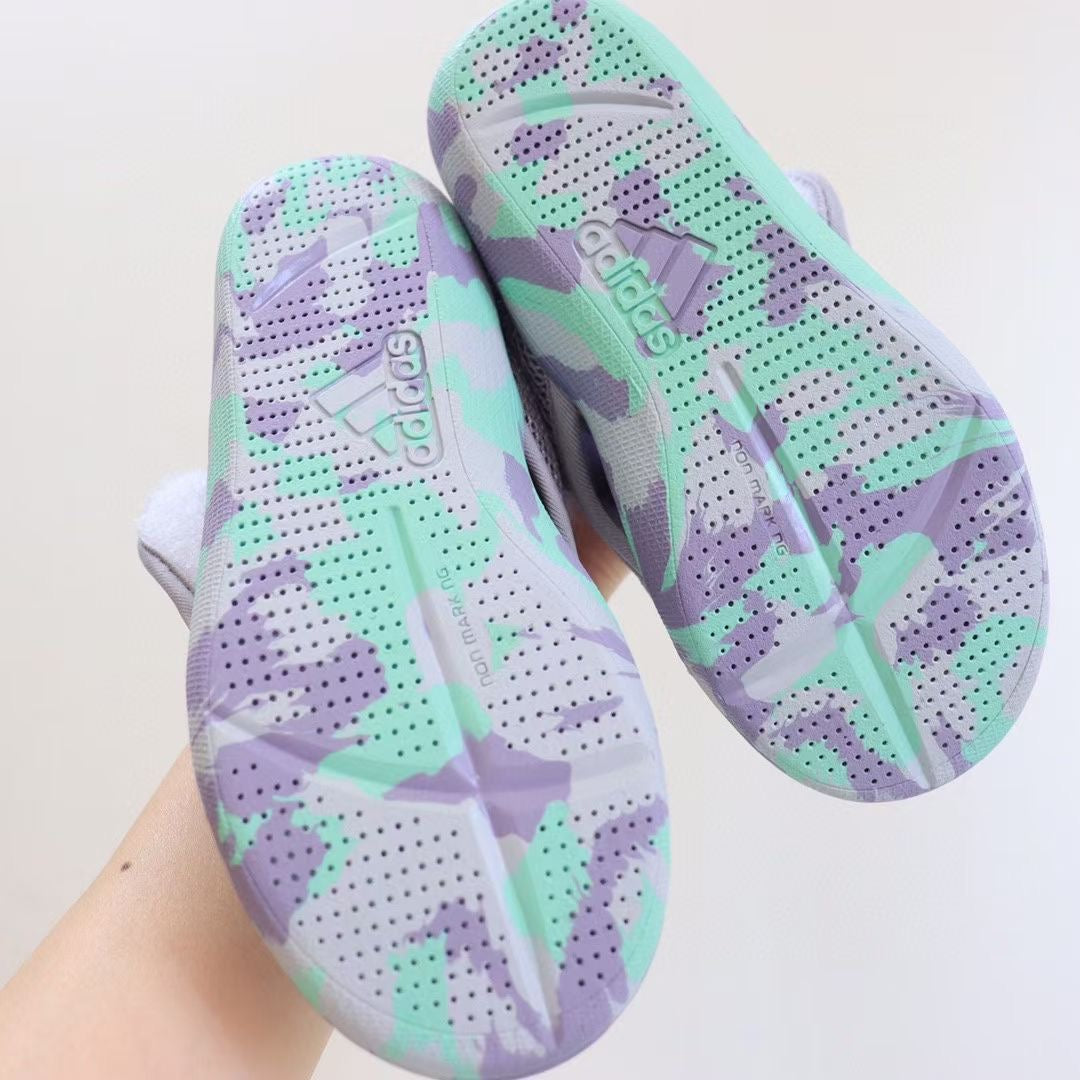 Adidas 3.0 Baotou mesh sandals "light purple, green"