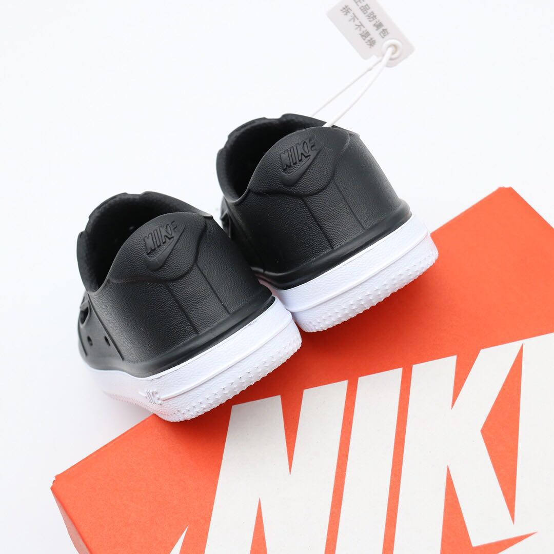Nike Air Force Hole Shoes Beach Sandals" black"