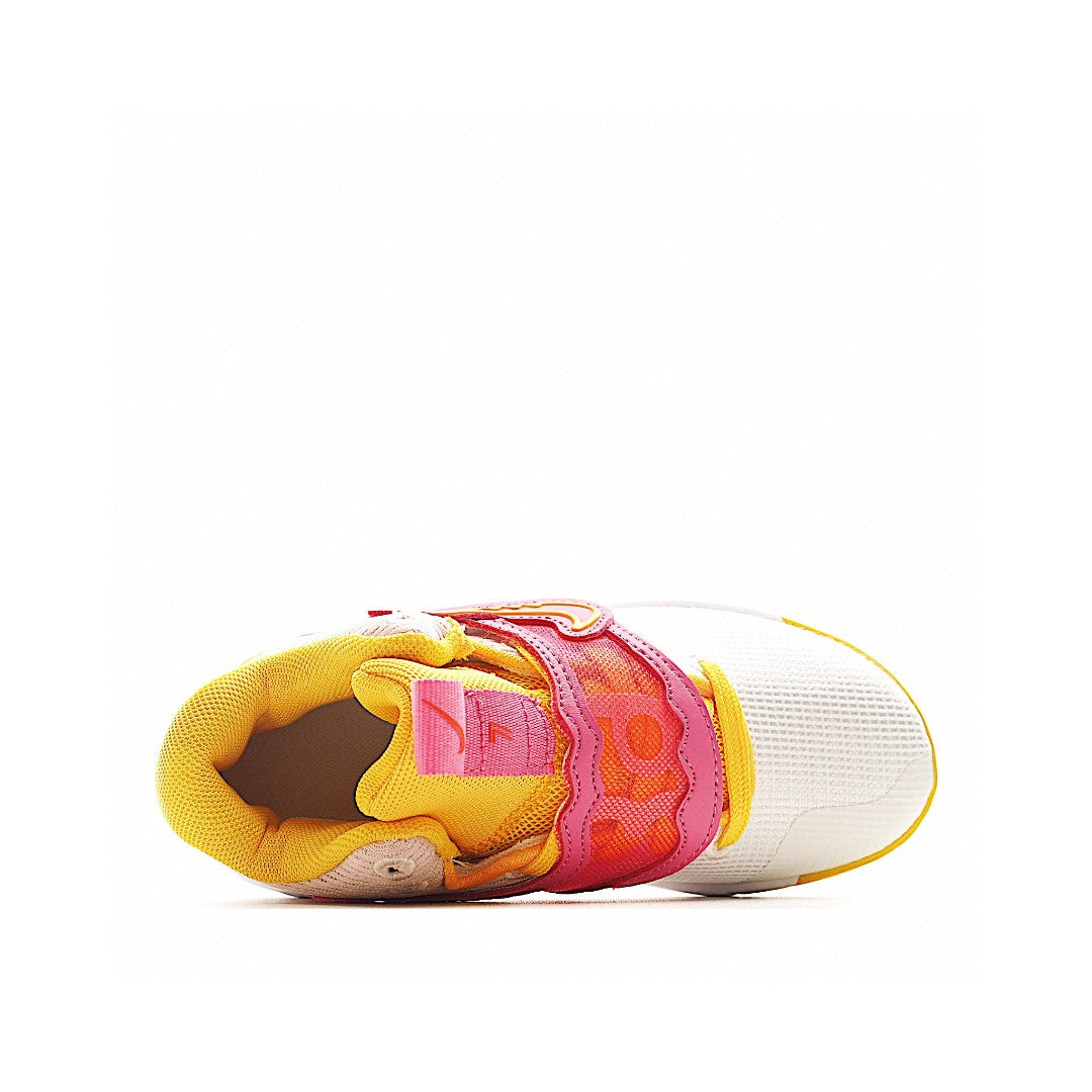 KD 5 basketball shoes" white, yellow, pink"