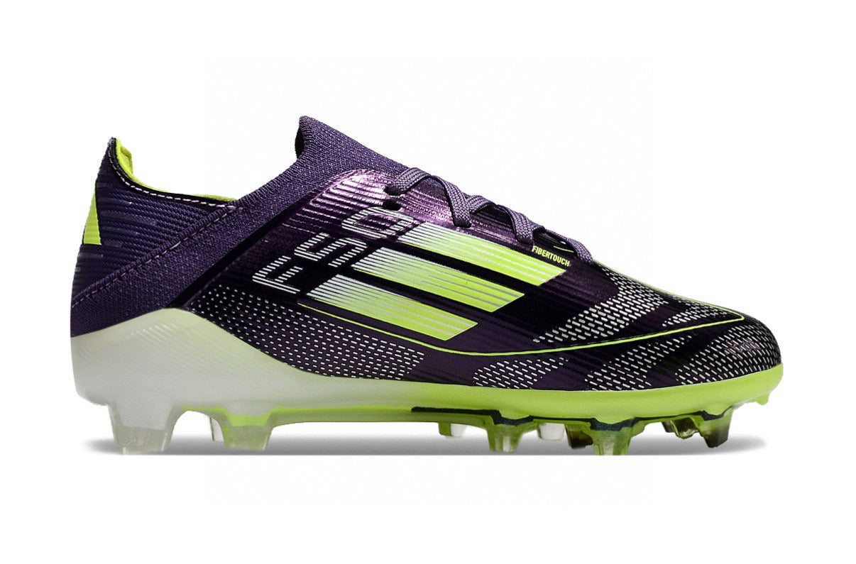 Adidas F50 knitted waterproof football shoes" purple, green"