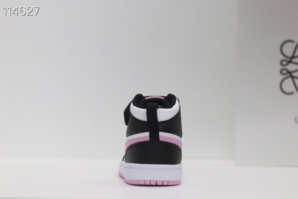 Joe's high-top Velcro children's shoes" white, black, pink"