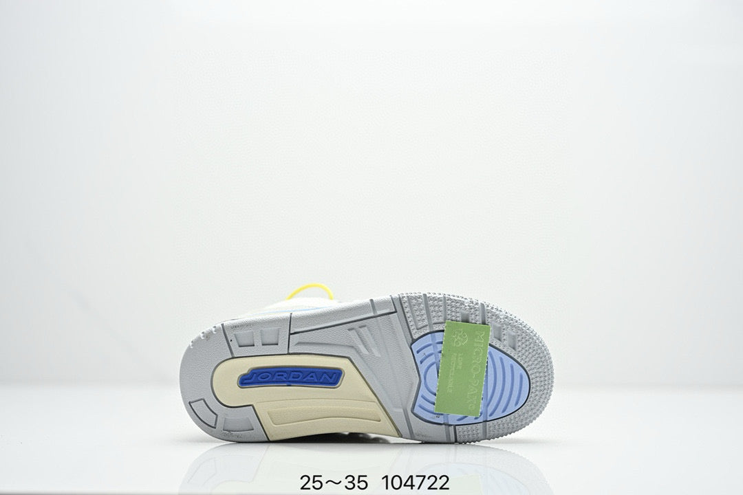 Joe 3" white, gray, blue"