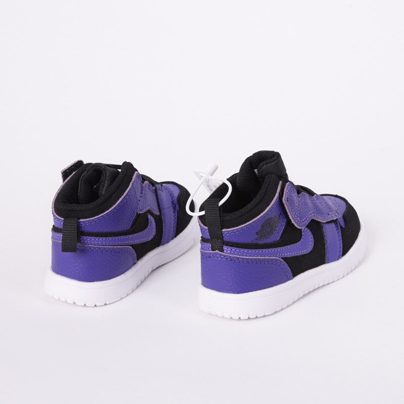 Jordan high top elastic band"  black, purple"