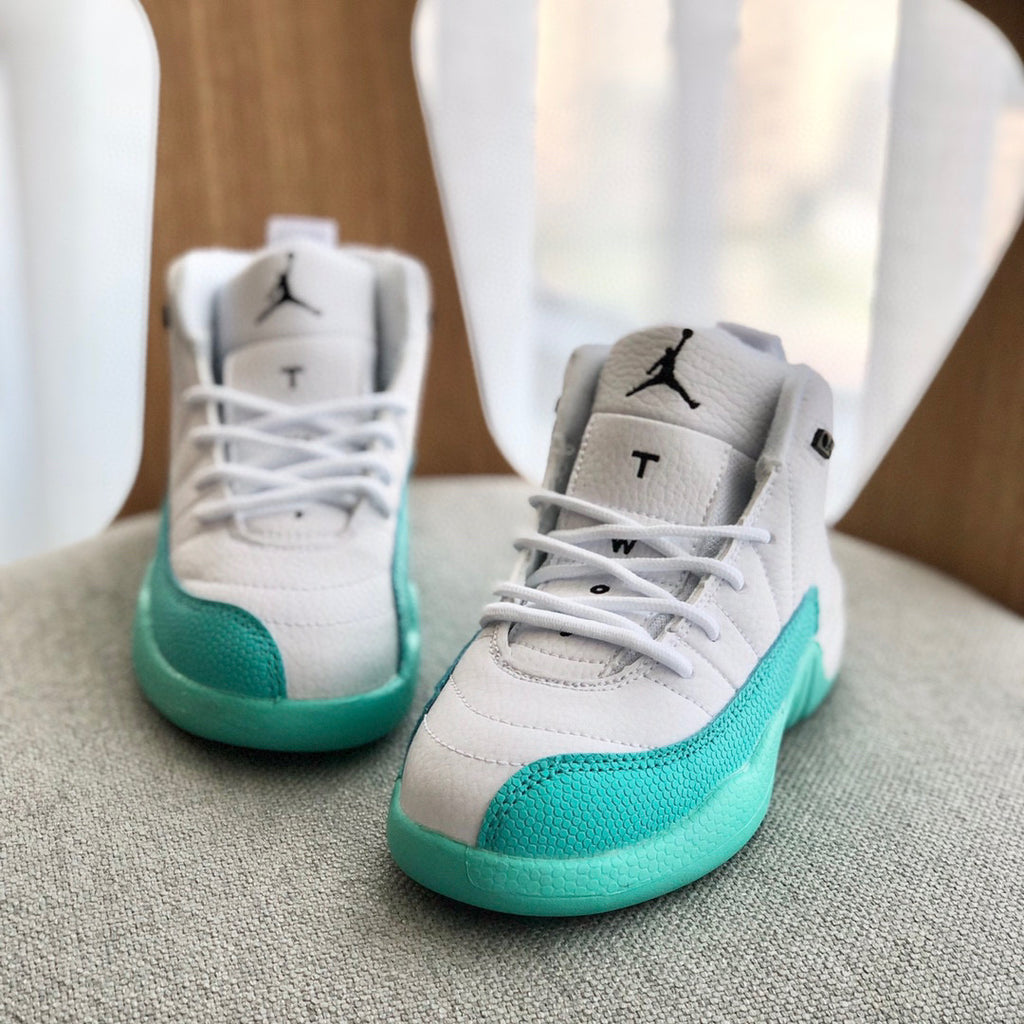 Joe 12 high quality children's shoe" white, mint green"