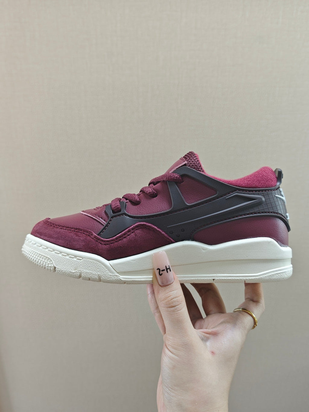Jordan 4 Retro Sneakers " a deep burgundy"