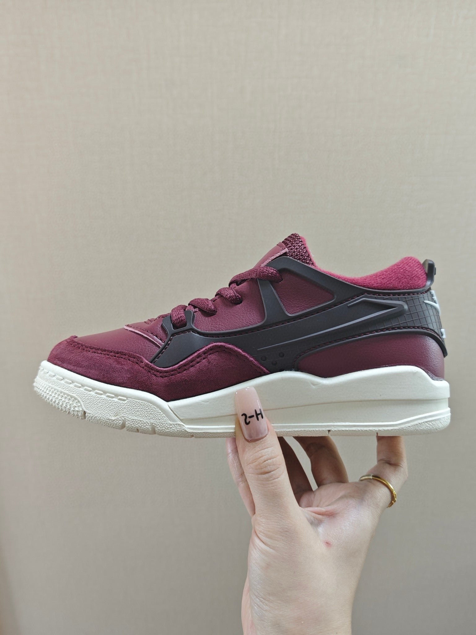 Jordan 4 Retro Sneakers " a deep burgundy"