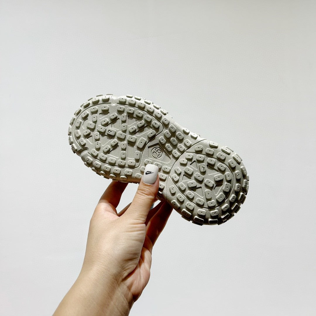 NK mesh drawstring children's tire shoes "Light Gray/ blue"