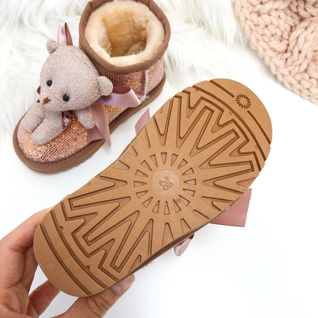 UGG Bear Snow Boots "rose gold "