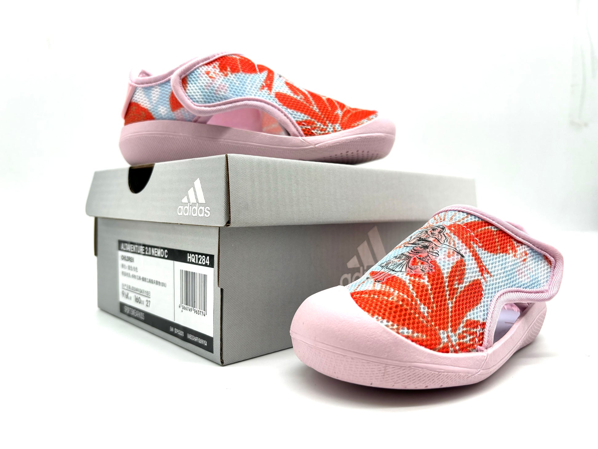 Adidas 2024 Baotou three-generation sandals "orange, pink"
