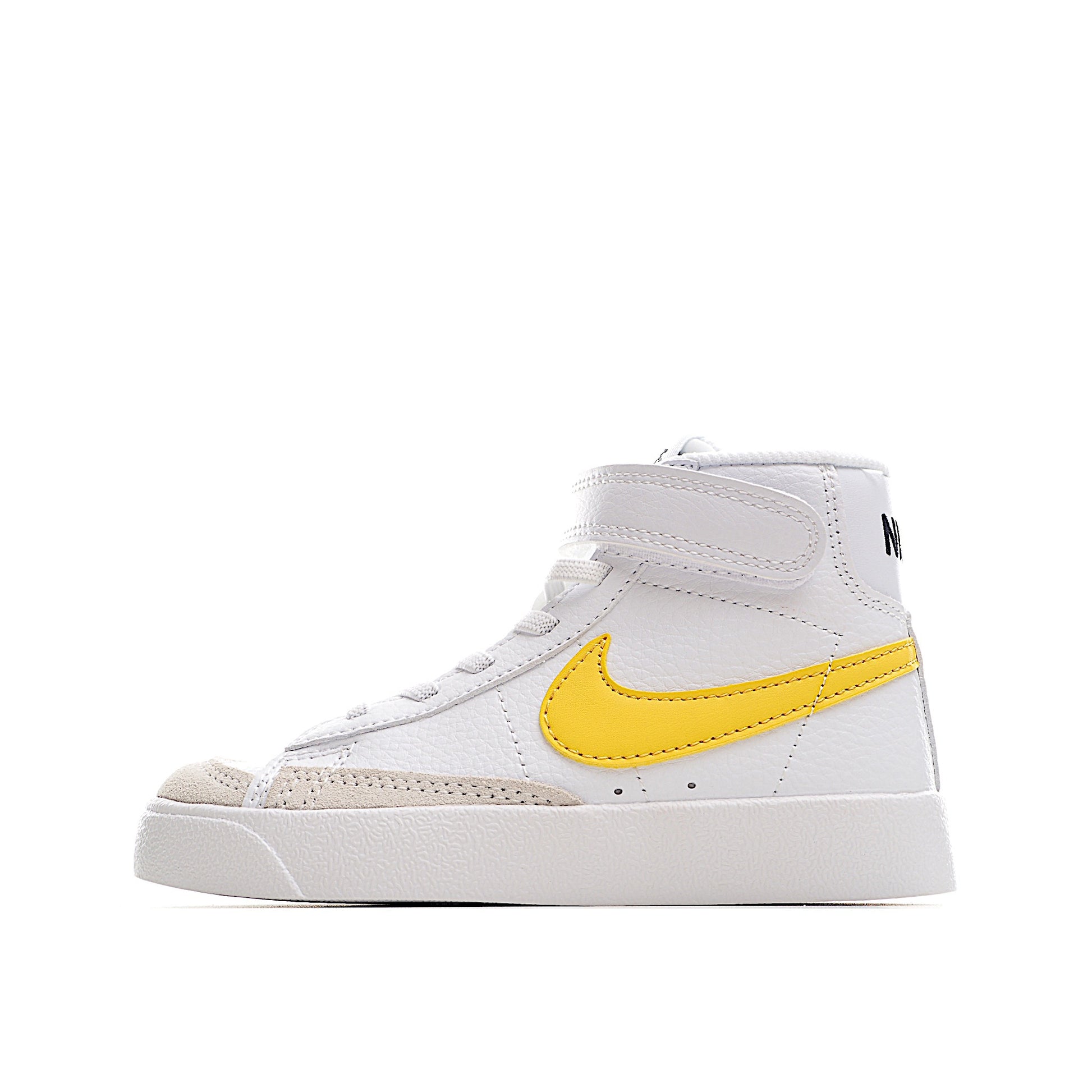 Trail Blazers high-top single dunk" white, yellow, dark brown"
