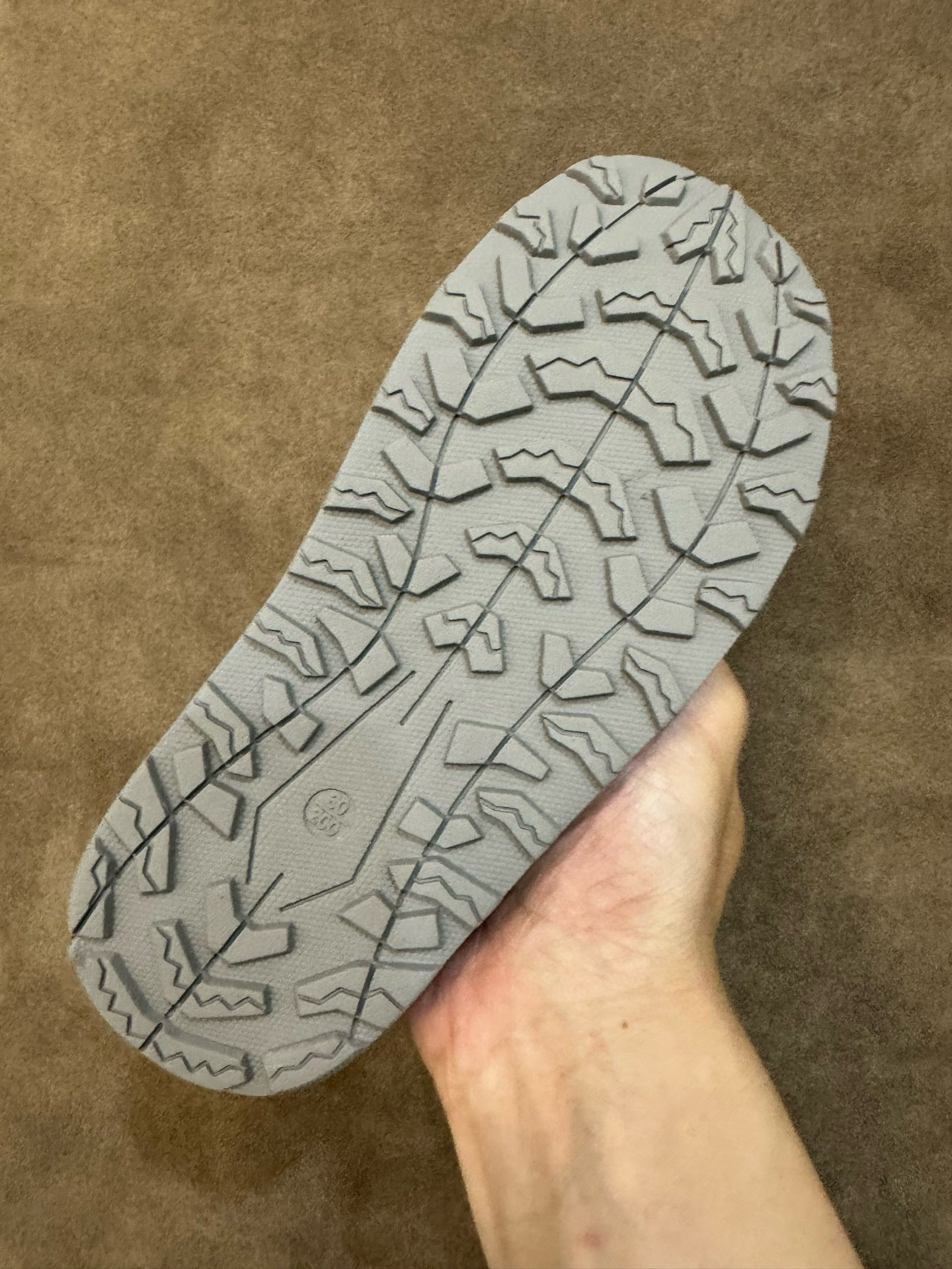 N3205 Velcro River Tracing Children's Sandals"  grey and off-white/light grey"