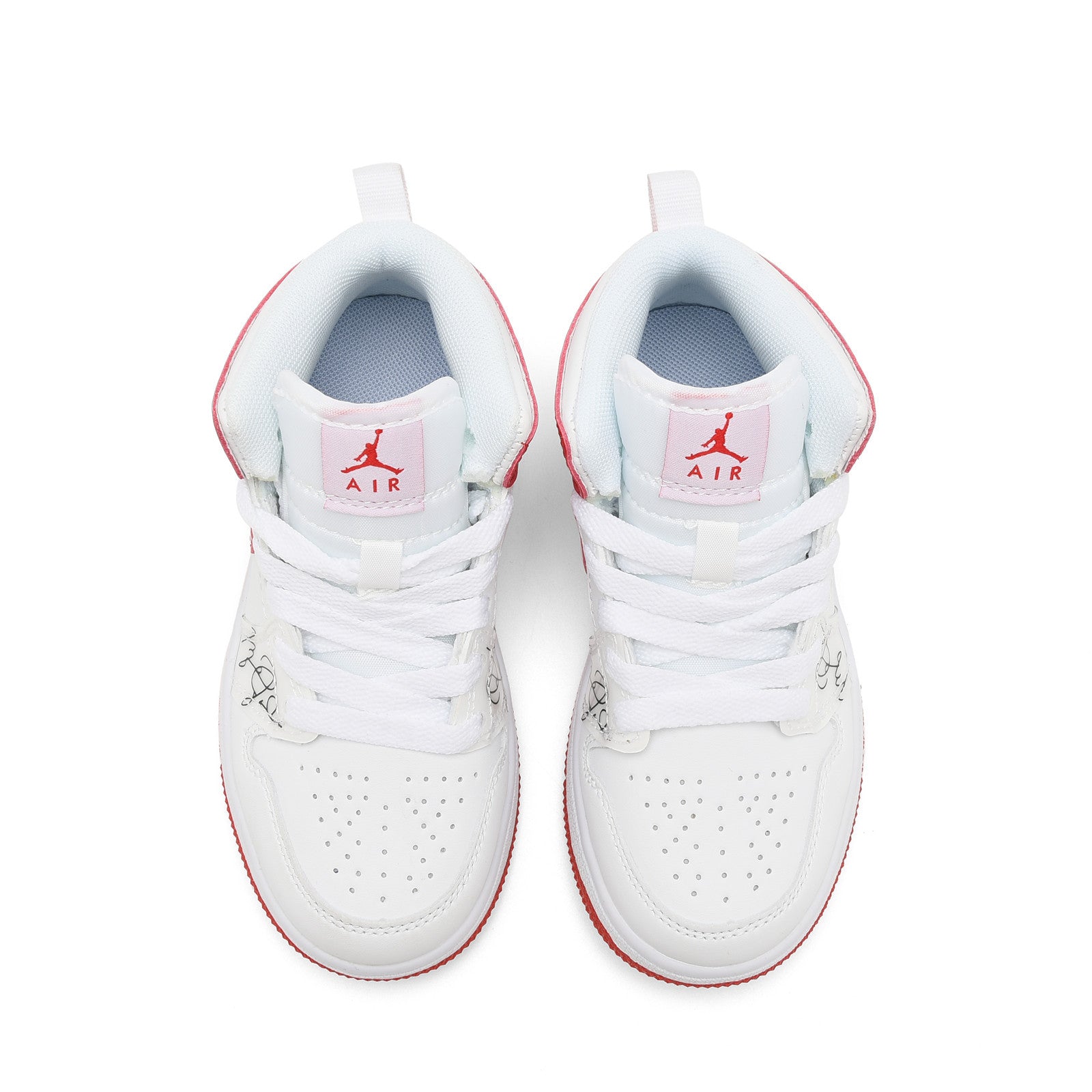 AJ-127" white, red"