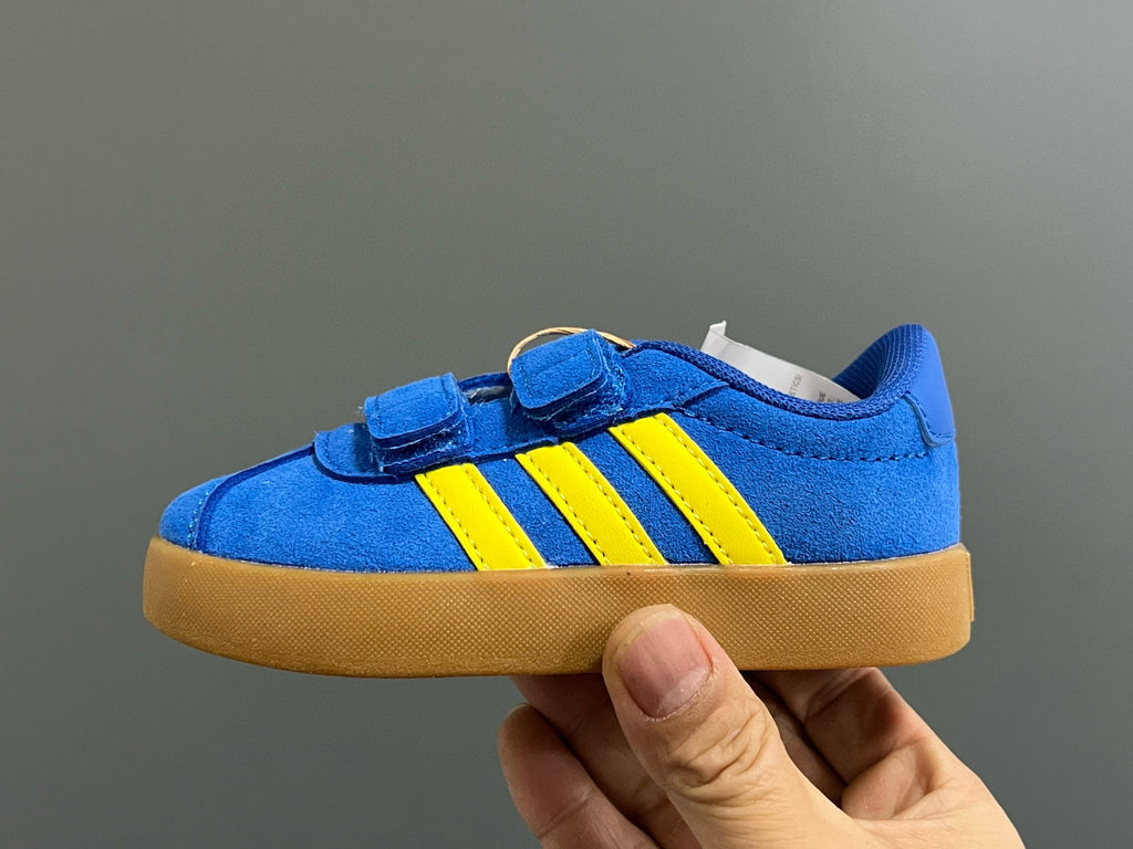 Adidas tennis shoes" blue, Yellow"